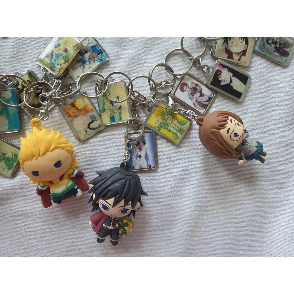 Assorted Anime Bulk Lot (Keychains & Trading Figures) Belt